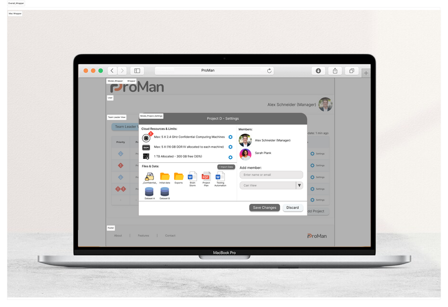 ProMan - Project Settings